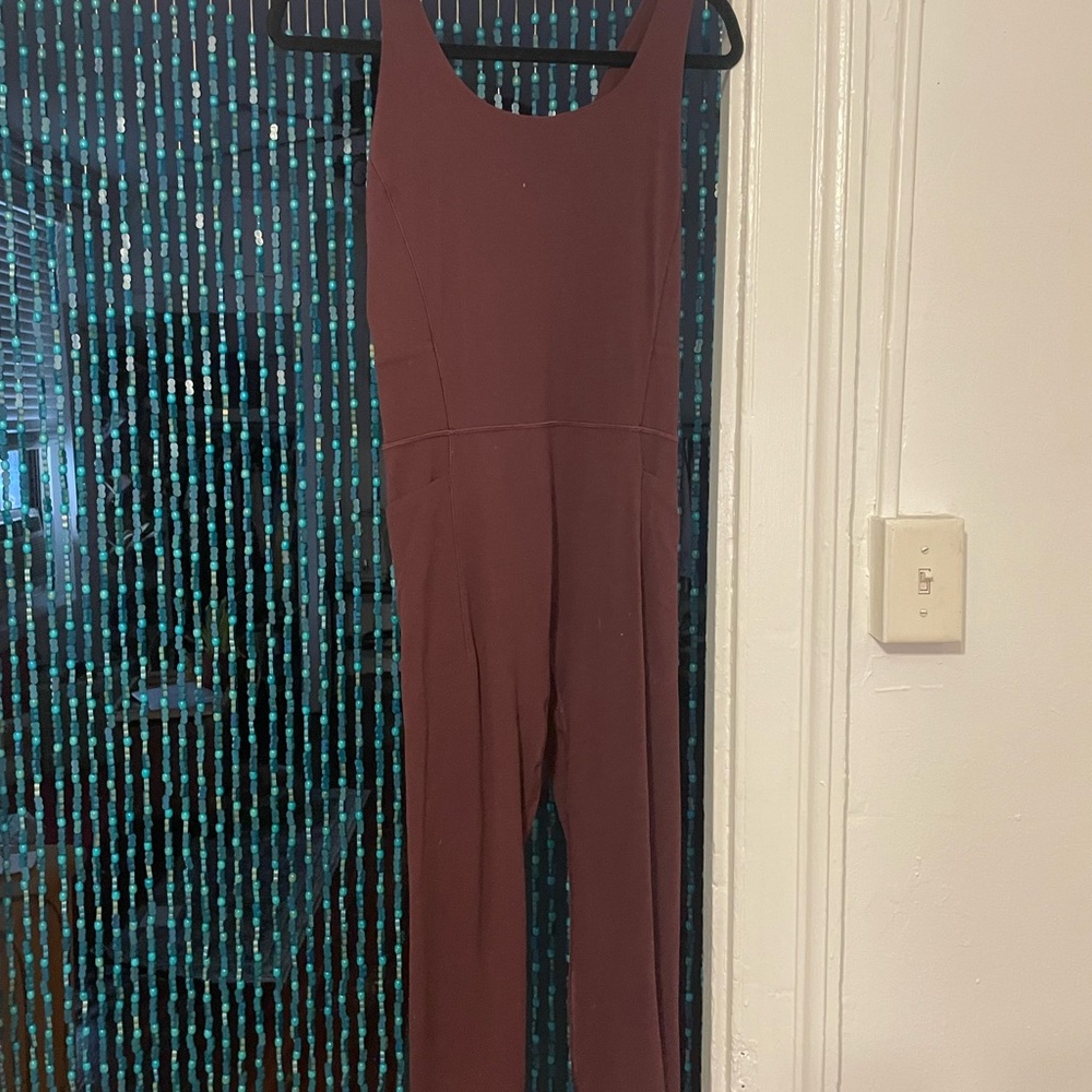 Athleta Burgundy Workout Jumpsuit